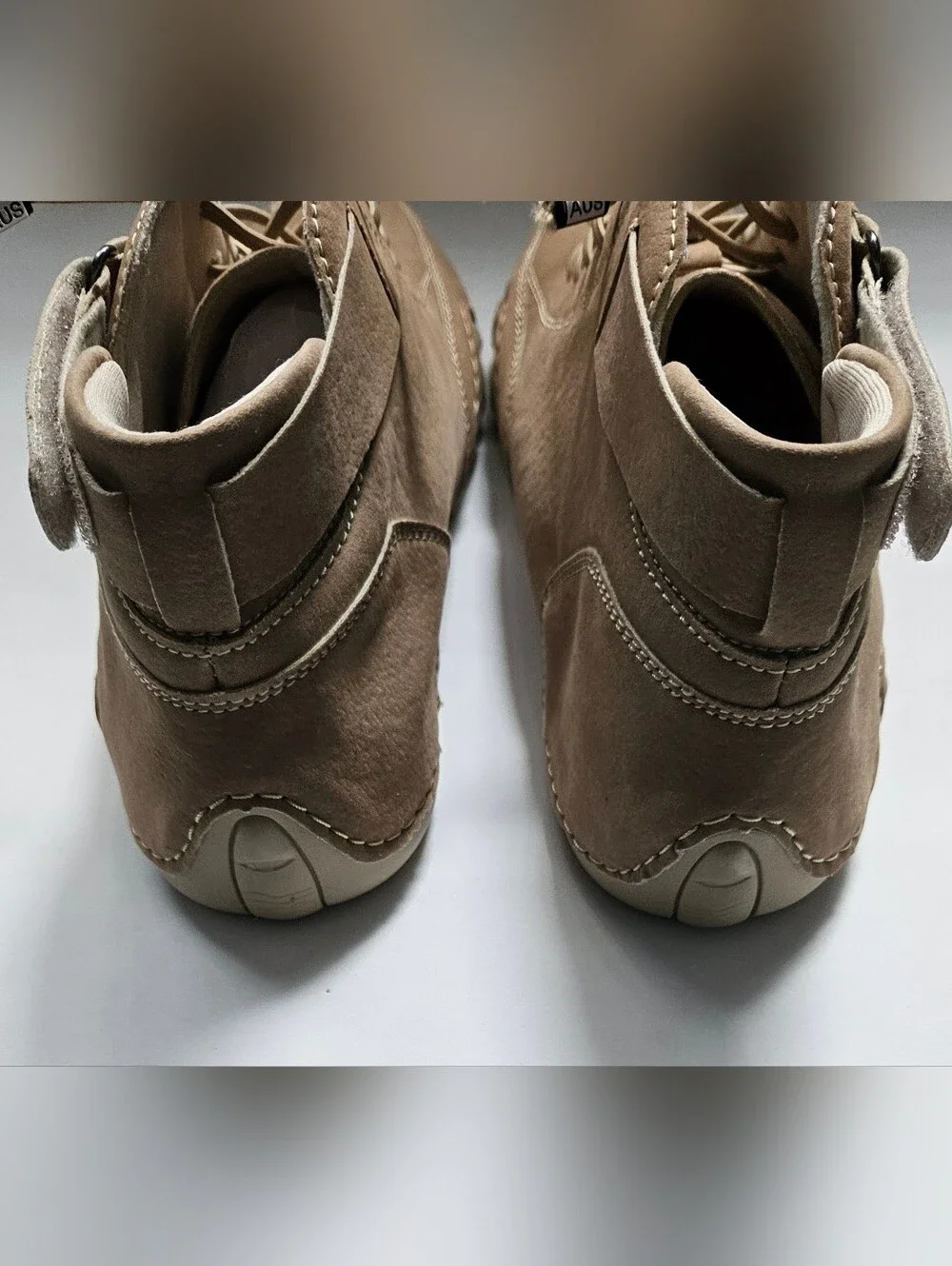 LDECK Australian Men's High Top US 9 EU 42 Beige Casual Lace-Up Sneakers
